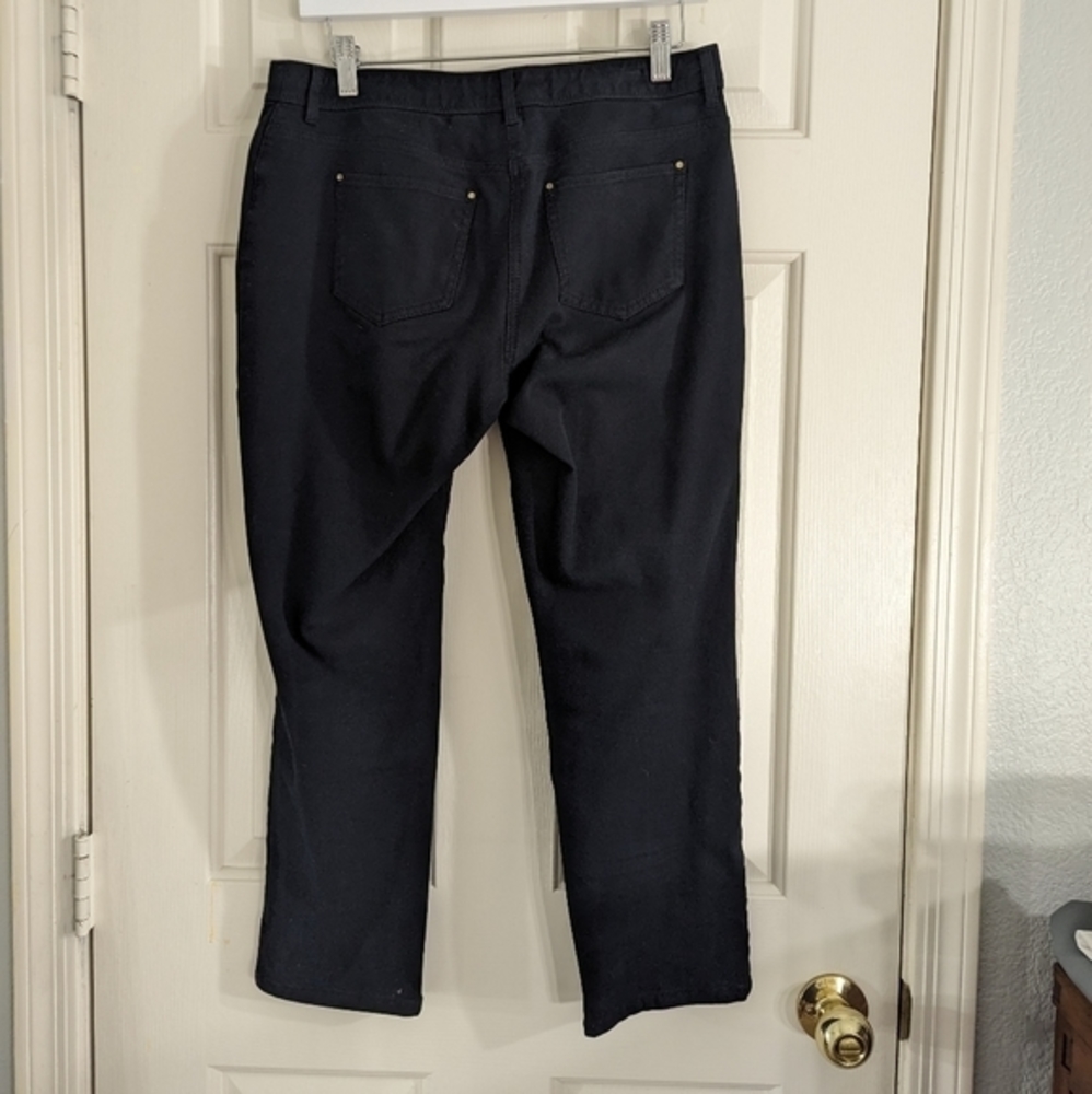 Chico's So Slimming Stretch Ankle/Cropped‎ Pant Black Size 0.5 (Sm 6) - Picture 5 of 15